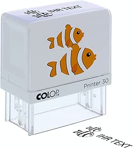 Kinderstempel Mit Namen - Personalisierbar, Giraffen-Motiv, Ø24mm, Sofort Einsatzbereit