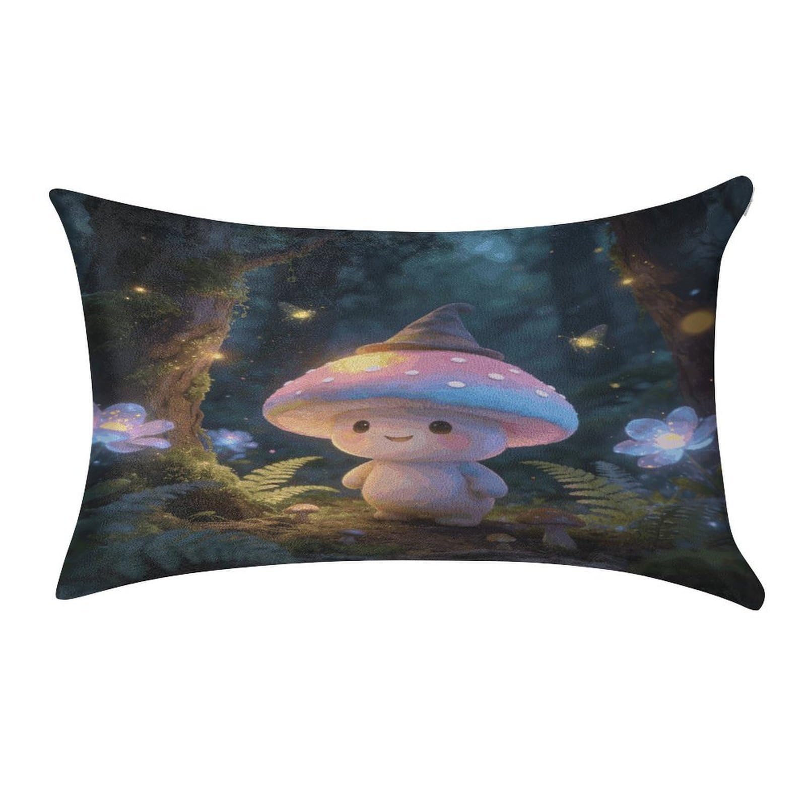 Fodpand Style The Fun Guy Enchanted Pillowcase,Elegant Designed Home Decor,Velvet Pillowcase,Soft And Cozy,Pillow Case Cover With Hidden Zipper For Bedroom, Sofa, Couch