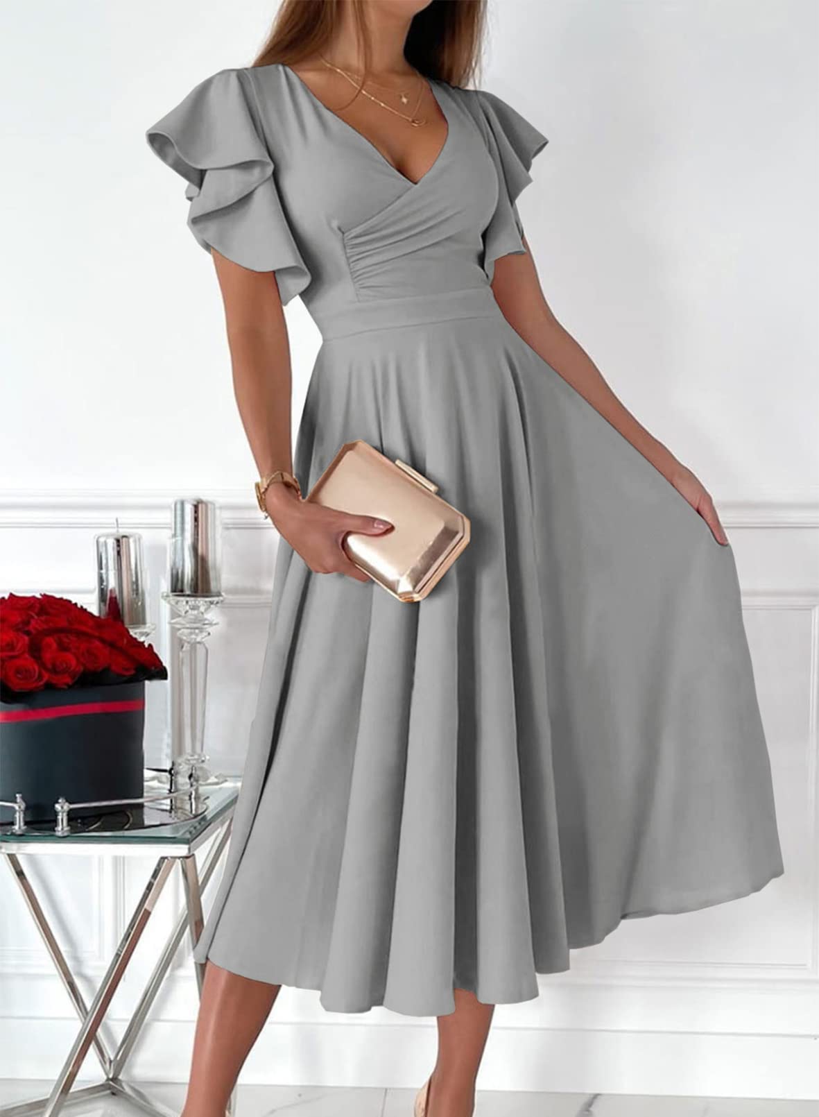 strapless open back dress NAVY BLUE INDO WESTERN FRONT SLIT PARTY WEAR DRESS