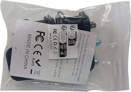 Miniatura 13 de Qidoe Paquete de 2 cargadores de coche PD3.0 20W y QC3.0 18W USB C con voltímetro LED e interruptor de encendido/apagado para barco, RV, camión,