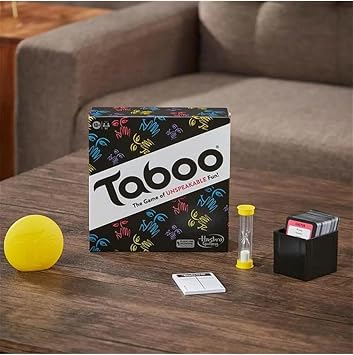 Taboo Tabu Kutu Oyunu | Yetişkinler ve Gençler İçin Kelime Tahmin Parti Oyunu | 13 Yaş ve Üzeri | 4+ Oyuncu | Oyun Geceleri İçin Eğlenceli Parti Oyunu | Kelime Oyunu