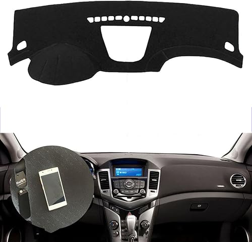 Fit for Chevrolet Cruze 2009-2014 LHD,Car Dashboard Cover,Sturdy and durabledash Cover,Anti-Glare Anti-Reflection Dash Cover