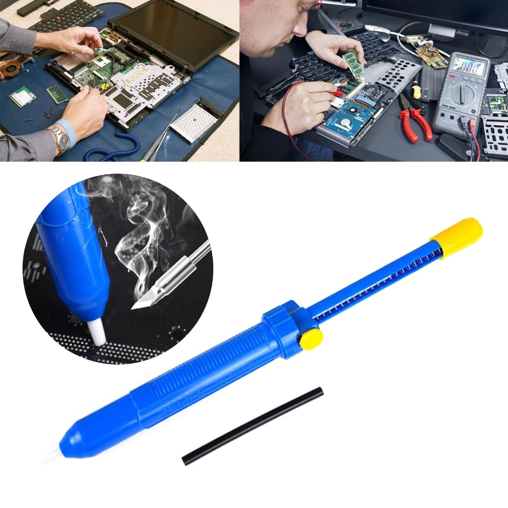 Vdaxvme Desoldering Pumps Tin Solder Sucker Removal Vacuum Pen Tool to Clear Pastes for Electric Circuit Board