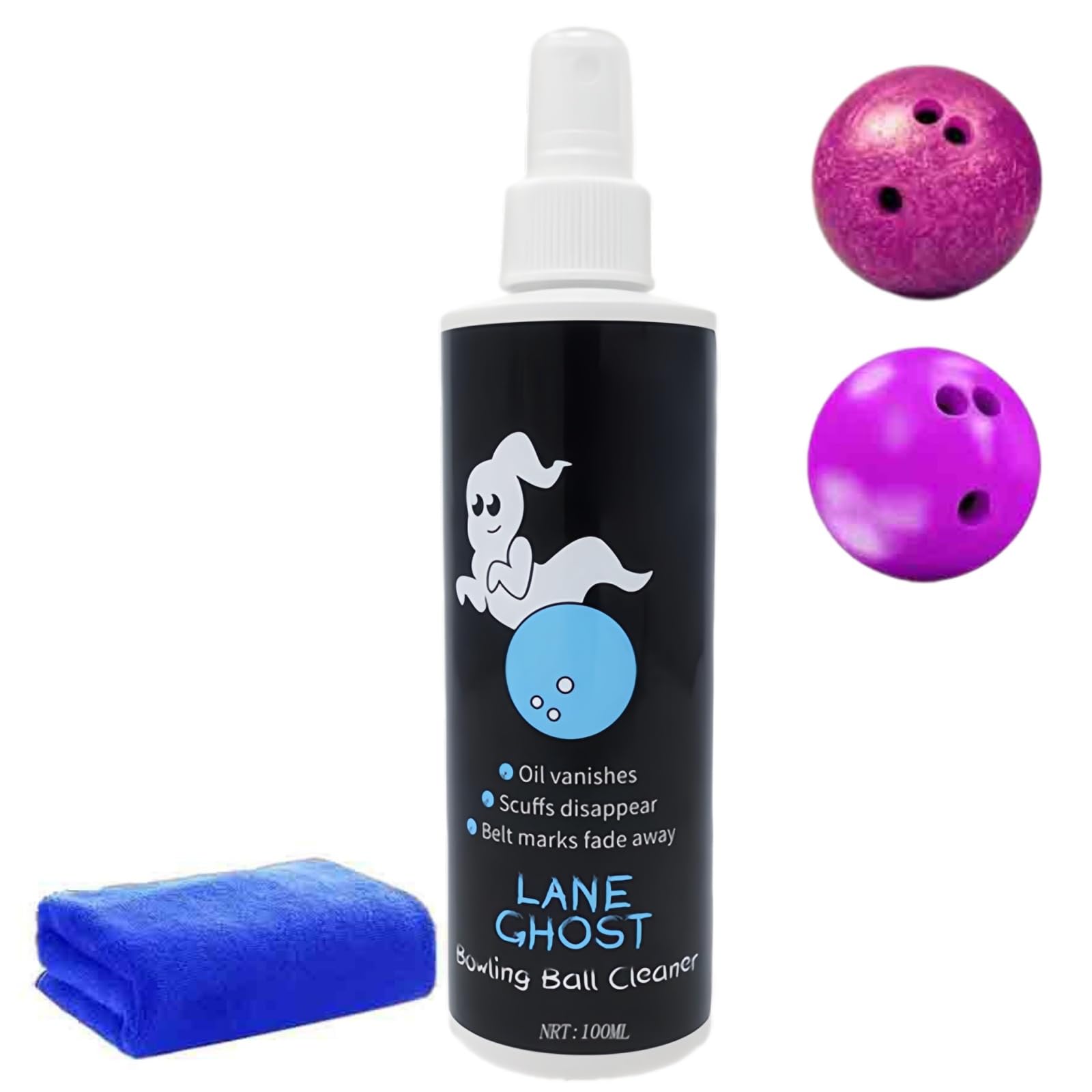 Bowlings Cleaner Spray Kit,Bowling Ball Cleaner Kit,Bo/wling Shine Restorer,Bo/wling Ball Shine Restorer Wax,Bo/wling Ball Cleaner Polishing,Gently Polishes without Damaging The Surface,with Towel