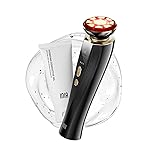 INIA 3-in-1 Red Light Therapy for Face and Neck Beauty Device for Puffiness & Skin Firming Skincare Tool (Black)