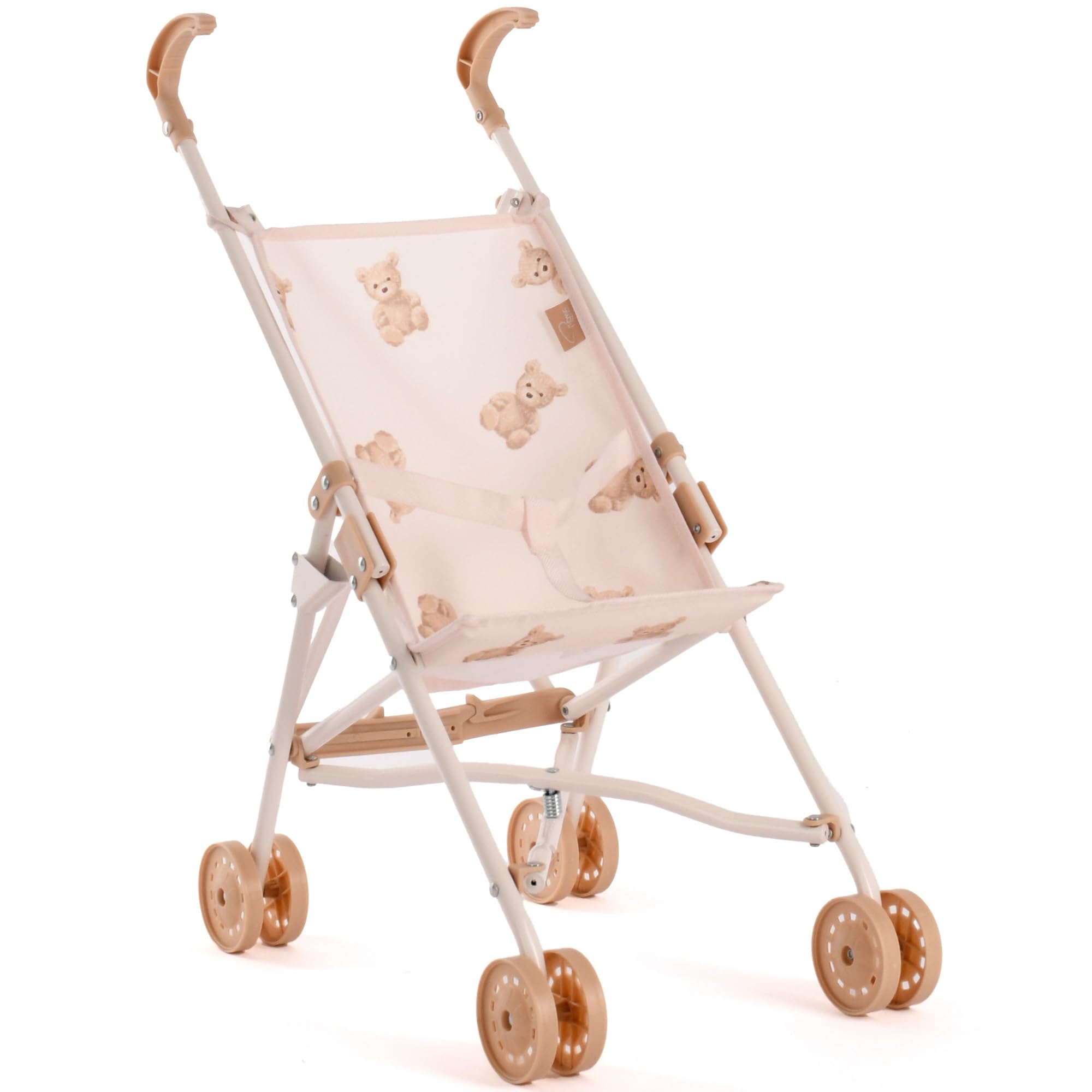 Roma Dolls Pram & Umbrella Buggy Range | First Baby Doll Stroller & Pushchair Toy for Toddlers Ages 2+ | Fits Dolls up to 20 Inches (Rupert Primrose, RHS Fern, Teddy) (Teddy)