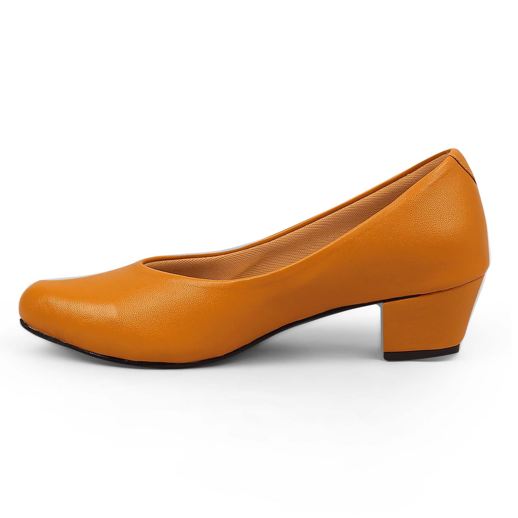 Bootwalk Low Block Heel Pumps for Women Round Closed Toe Chunky Heels Comfortable Dress Shoes Office Work Formal | Comfortable Stylish Solid Heel Slip-on Bellie (Brown, 5) (B0D8L1VWLJ) Amazon Price History, Amazon Price Tracker