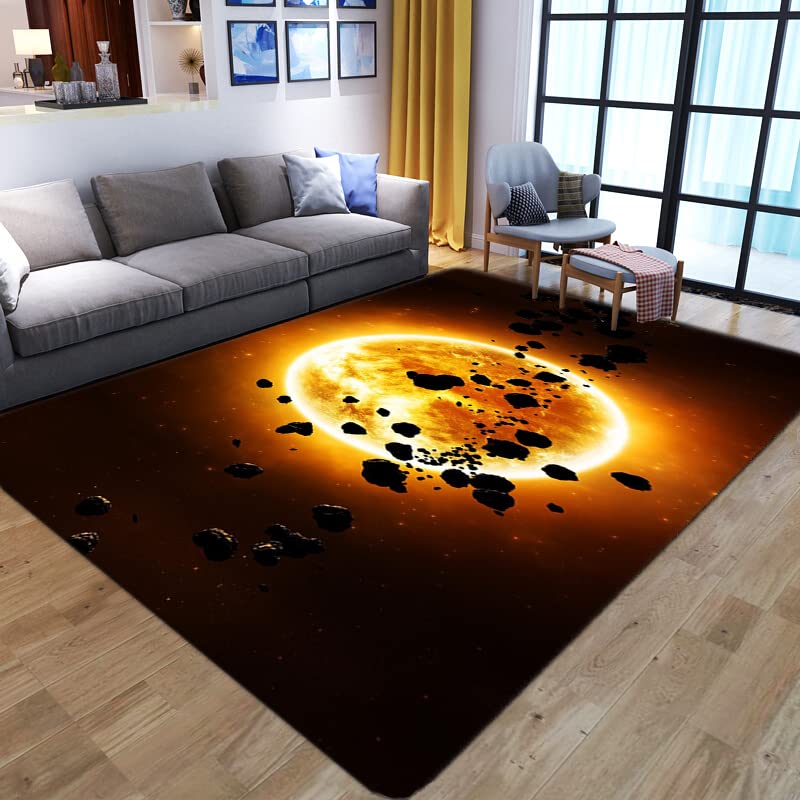Tapis de chambre à coucher Cool Planet Star Ring doux et sécurisé