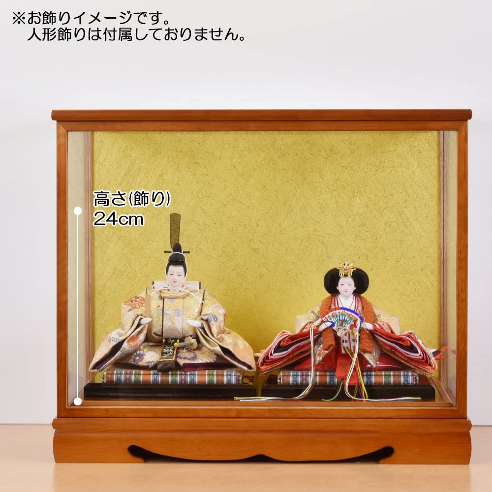 Amazon | 高砂人形 雛人形ケース ガラス 横46奥27高35cm 日本人形