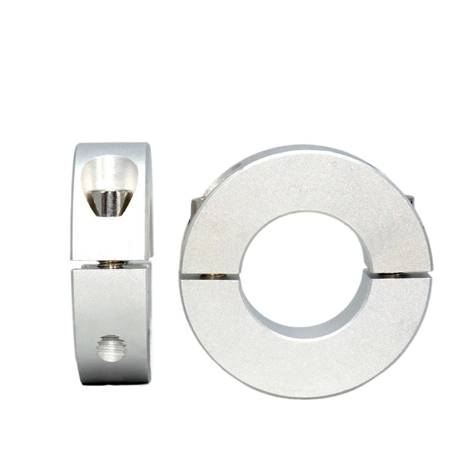 Collarín de sujeción de doble ranura, Tamaños múltiples anodizados aleación de aluminio del anillo retención límite collar eje partido(5 20 8 3pcs)
