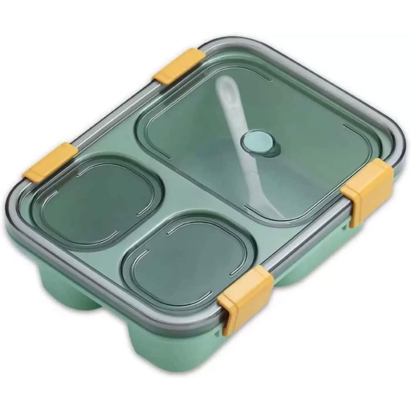 Buy KHAMOSH TRADERS Tokyo Lunch Box 3 Compartment Plastic Tiffin Box