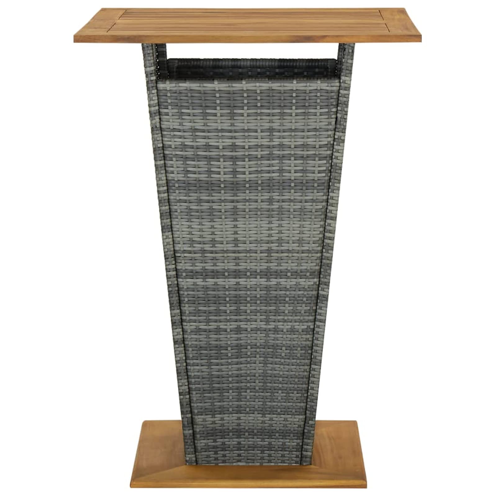 Ensemble de Bar Ensemble de Bar de Jardin Salon de Jardin Exterieur Salon Jardin Ensemble de Bar de Jardin 9 pcs et Coussins Résine tressée Gris CC