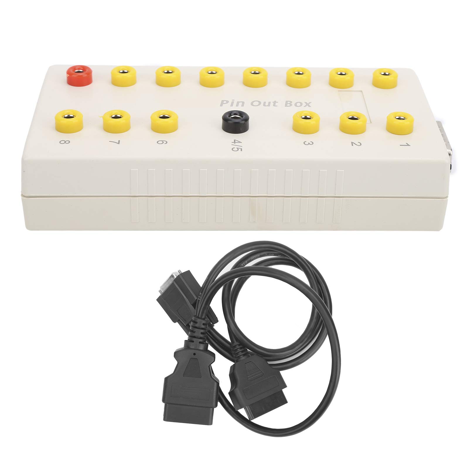 Caja de salida de clavijas Obd2 con kit de cable de diagnóstico-OBD2 Breakout Box ABS OBD2 Pin Out Box con kit de cable de diagnóstico Cubre todos los puntos de prueba Herramienta de diagnóstico auto