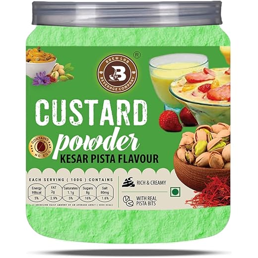 Brew Lab Kesar Pista Custard Powder 250 g