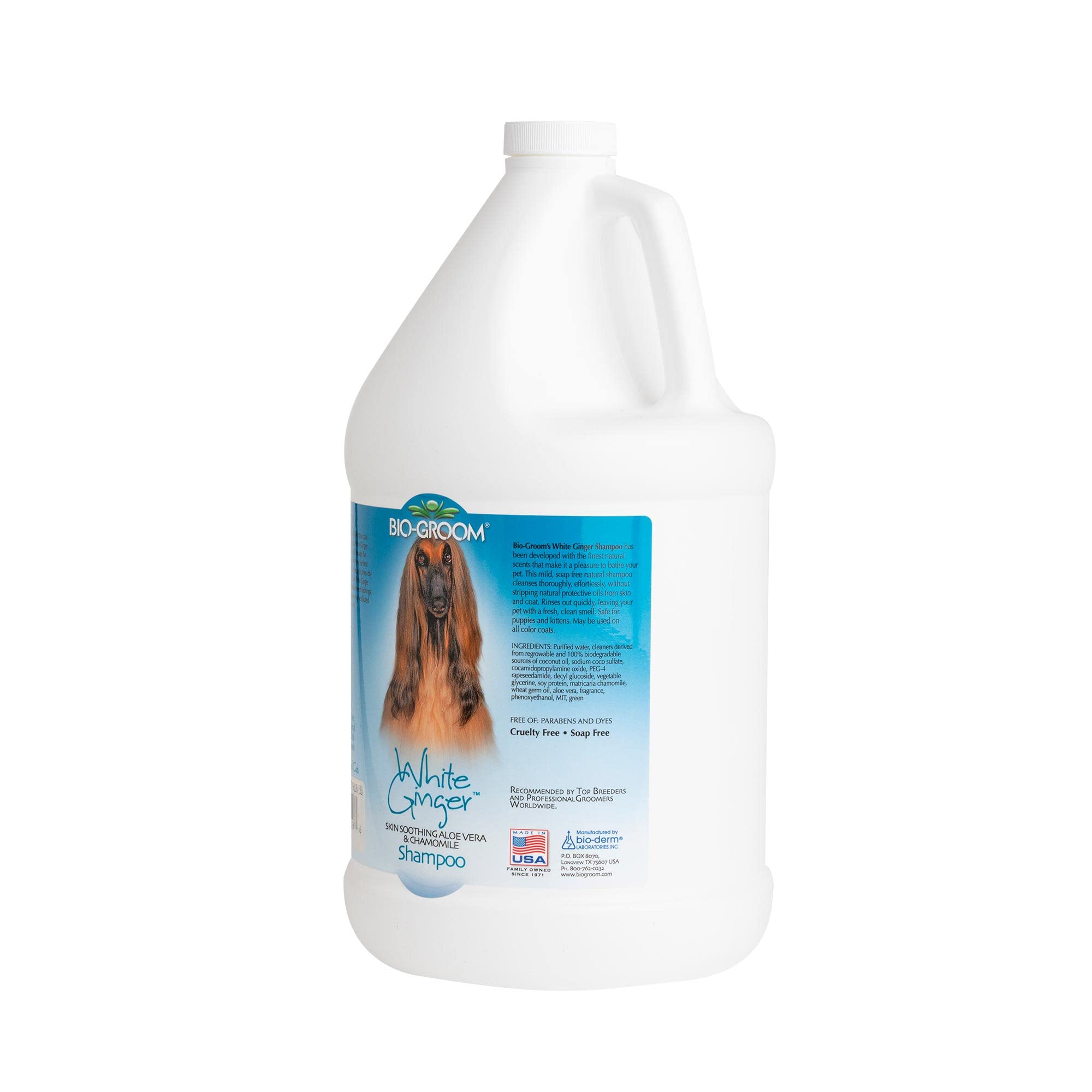 BIO-GROOM Blanc Gingembre Shampooing, 3,8 l
