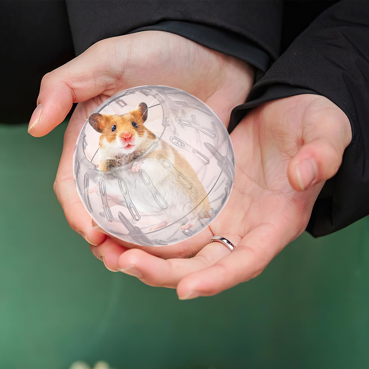 Hamster Ball Small Pet Exercise Running Ball with Ventilation Holes Detachable Design for Hamsters and Guinea Pigs Safe Play Activity