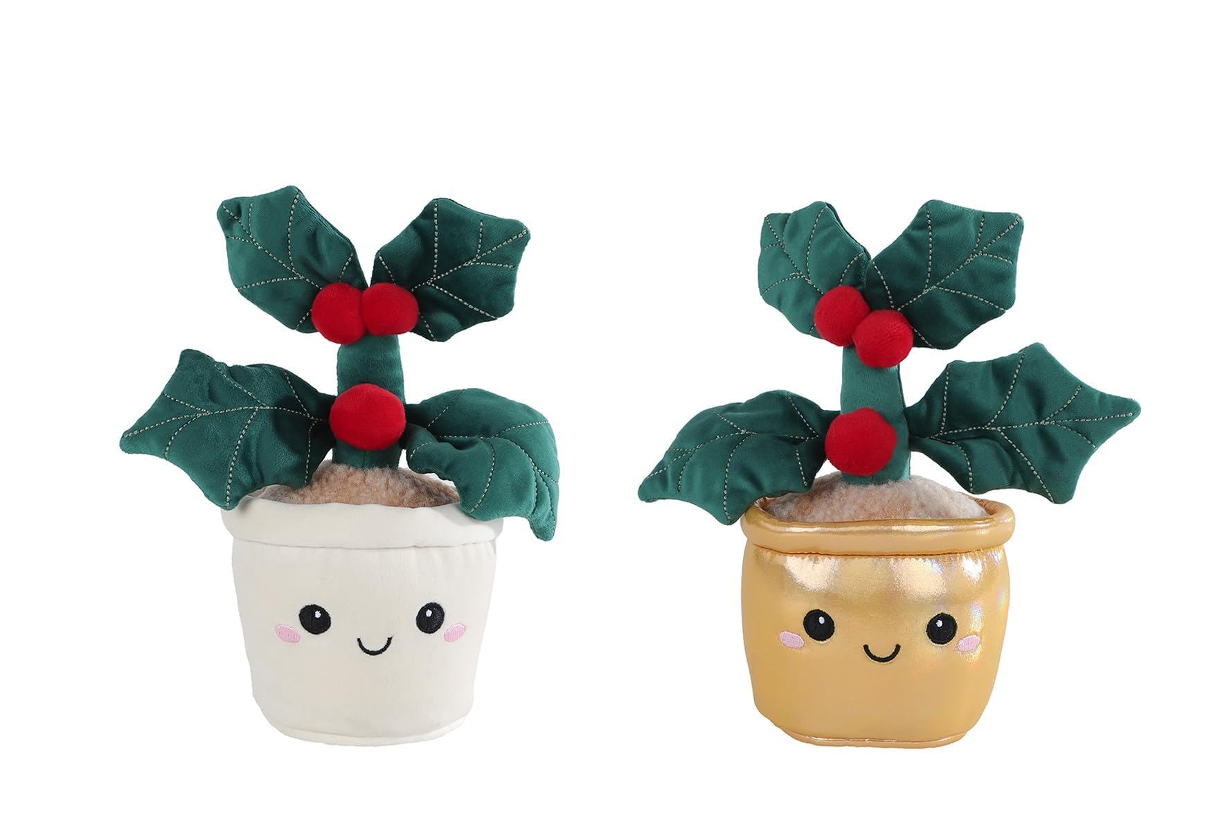 Plante en peluche douce houx de Noël Vedes création textile premium - 4