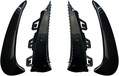 Miniatura 2 de 2 alerones laterales traseros, borde de cubierta de ventilación de aire, aletas divisoras de parachoques trasero, solapas de ventilación laterales,