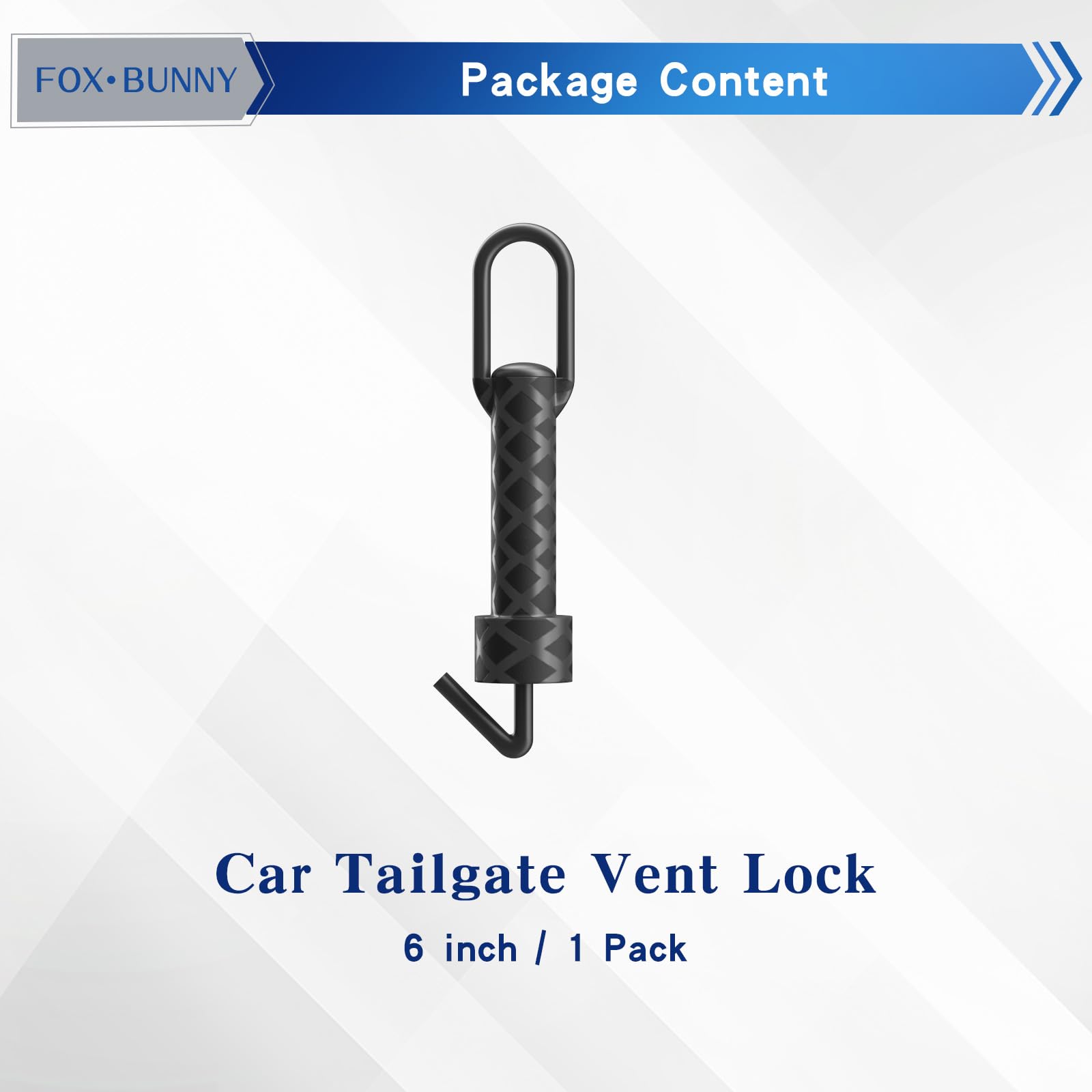Tailgate Vent Lock - Pet Ventilation Car Door Lock - Latch Hook Dog Guard for Boot/Trunk Lid - for Hatchbacks Vans & More - (6 inch) - Image 3