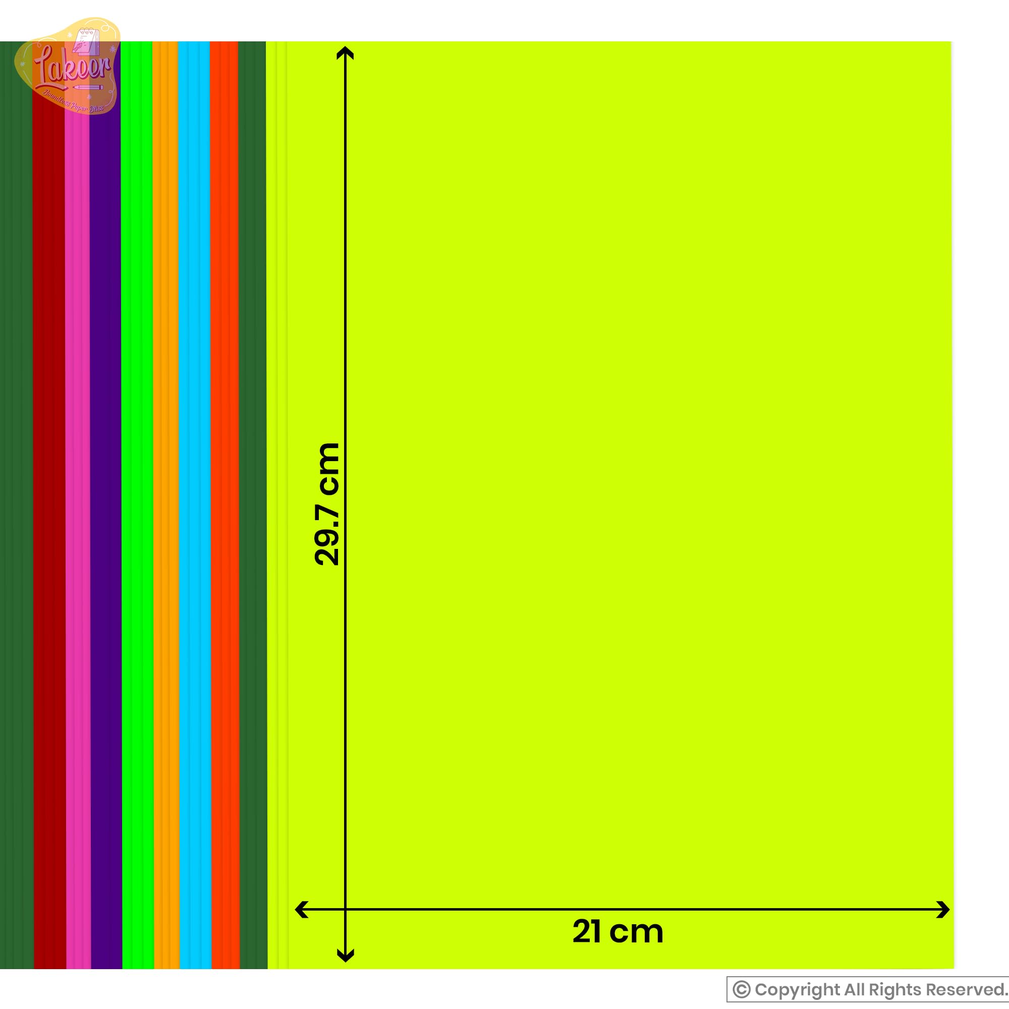Lakeer A4 Bright Color Paper - Multi Colour | 120 GSM-Premium Bright Colour Paper | Pack of 100 Sheets, 10 Colours X 10 Sheet Each (29.7cm X 21cm) | Ideal for Art, Craft, Printing, etc 1