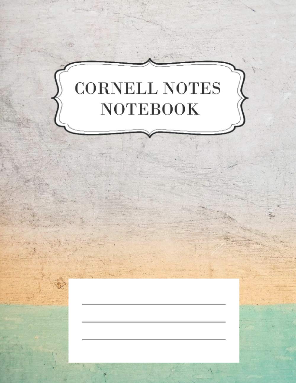 Cornell Notes Notebook: 100 Pages of Cornell Note Paper for Taking Notes, College Ruled Notebook, 8.5 X 11, University, College Ruled Composition Notebook