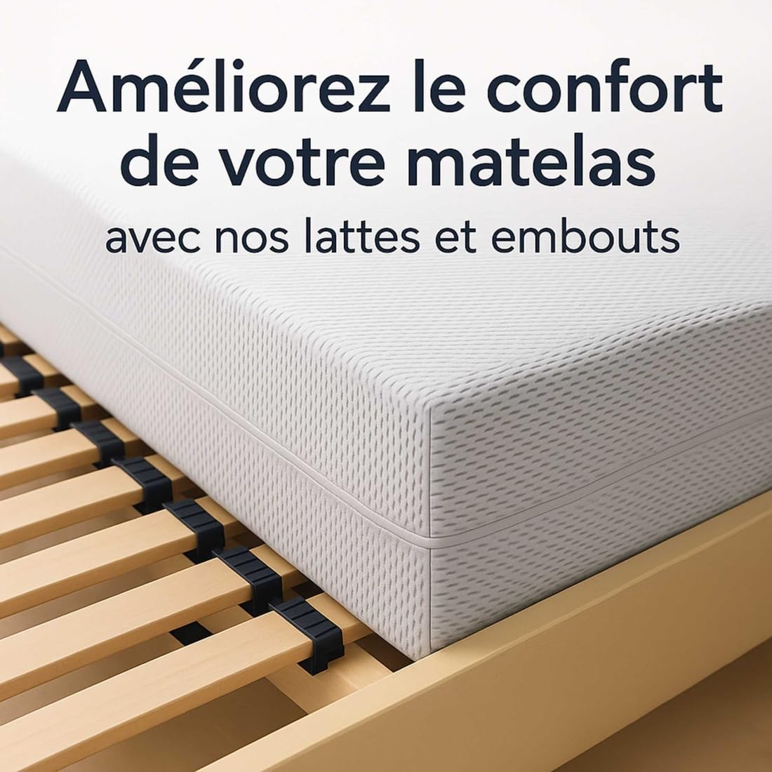 SCM Créations Lot de 3 Lattes 70 cm 700mm Largeur 53mm épaisseur 8mm Bois hêtre Durable | Sommier lit canapé clic clac bz | 7 Plis Rechange Renfort résistant Soutien Matelas