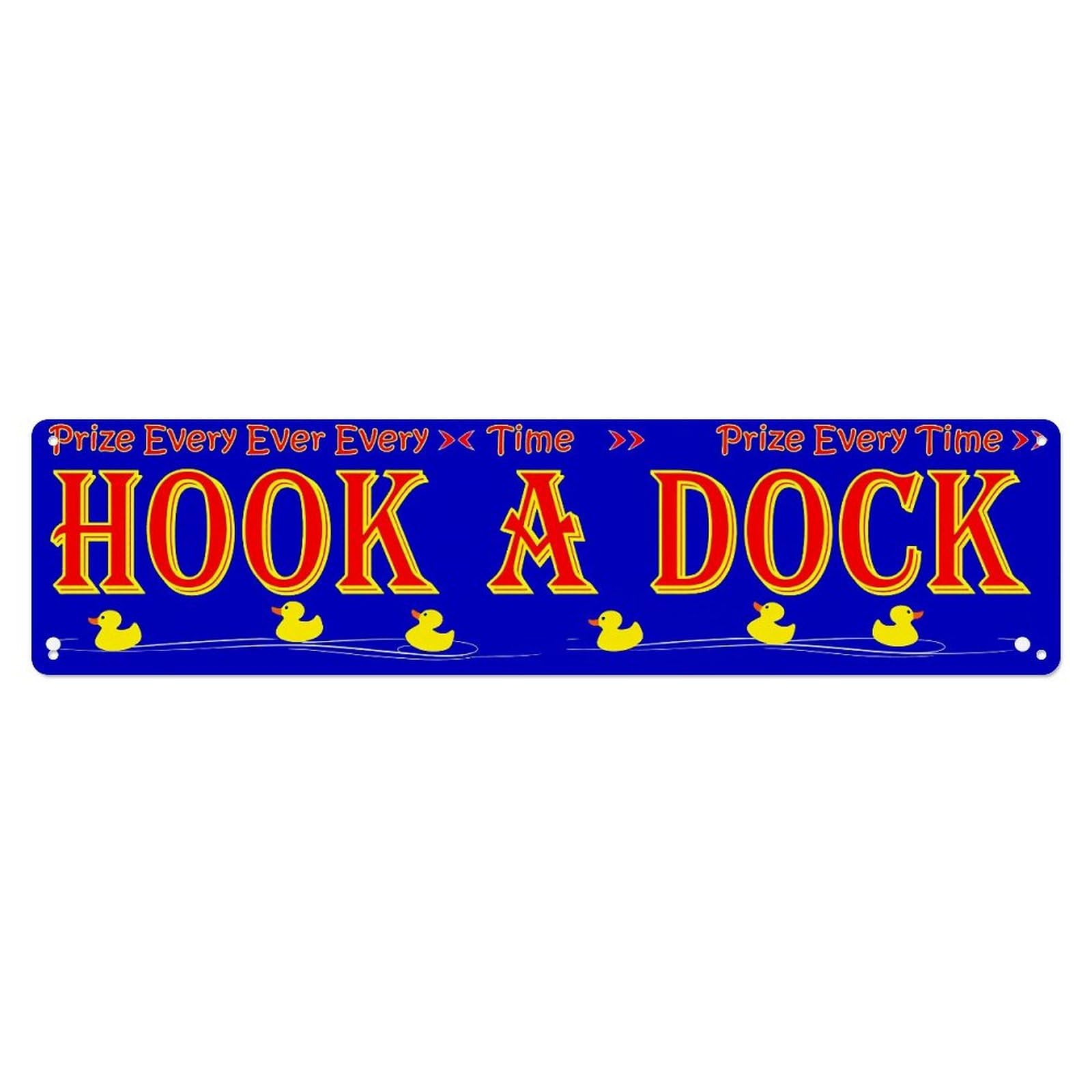 Hook A Dock Game Sign Metal Tin Sign Plaque