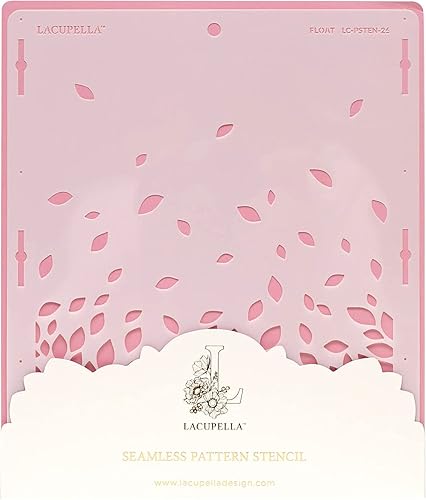 Lacupella Plantilla de decoración de pasteles para pastel alto de crema de mantequilla, glaseado real, ganache, pintura, aerógrafo (flotador)