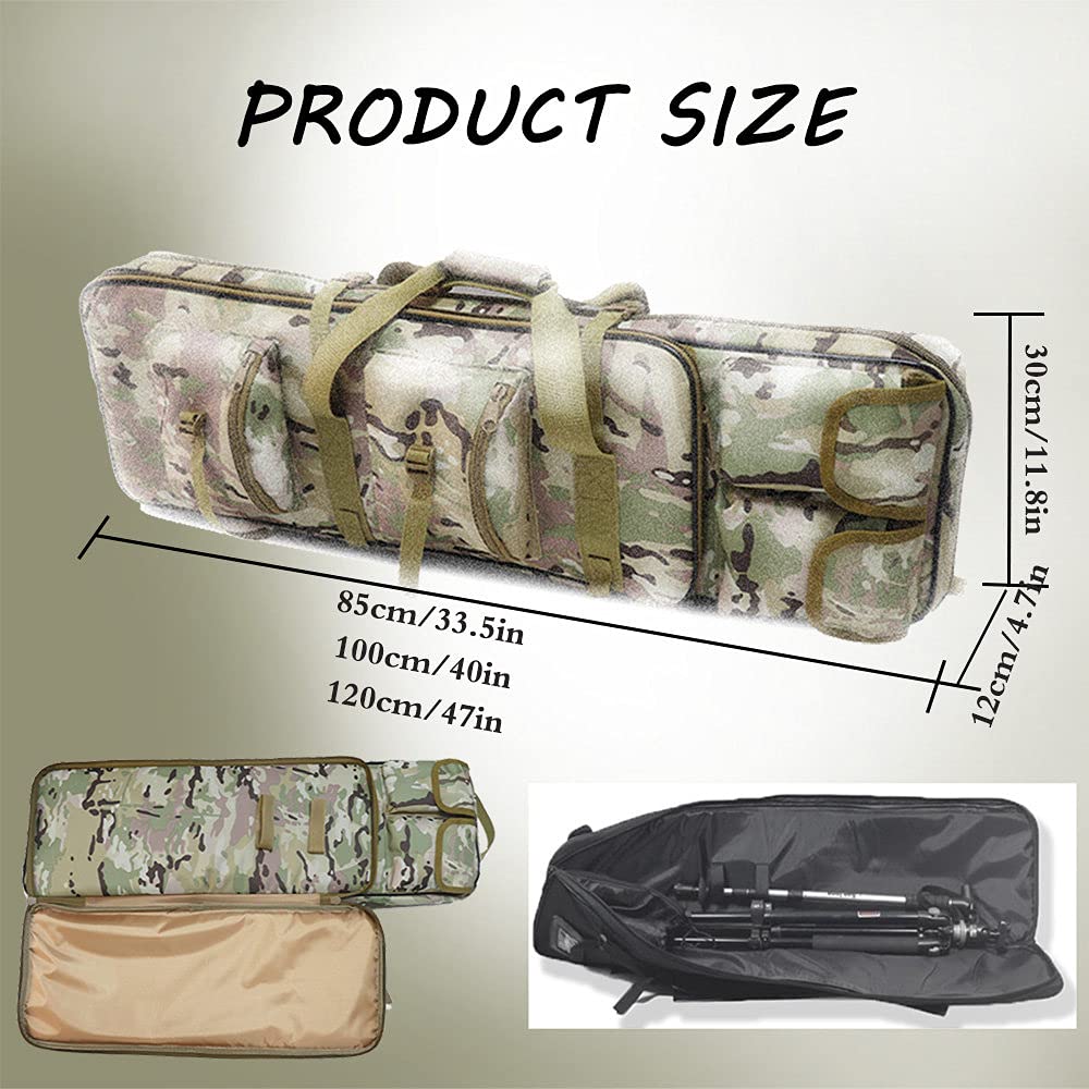 Bolsa De Armas,Funda Pistola,Funda Escopeta Caza,Bolsa para Rifle Funda para Transporte De Armas,Bolsa TáCtica con Correa De Hombro Funda De Nylon para Caza Pesca,CP-120cm