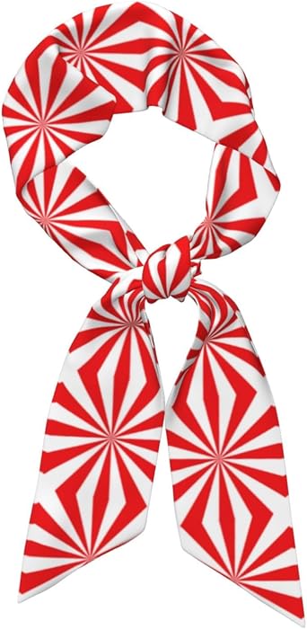 Womens Scarf Silk Neckerchief Hair Bandanas Purse Handbag Ribbons Necktie Silky Satin Headscarf