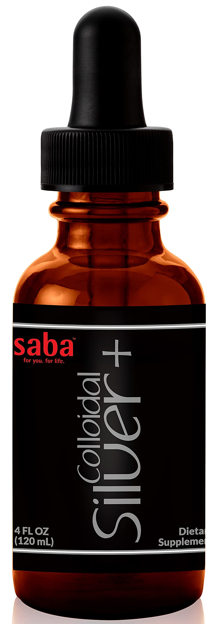 SABAColloidal Silver 50PPM, 4Fl Oz.- Seasonal Wellness, Immune Support -This Multi-Use Product Comes in Handy for Several of Life’s Little Accidents. It’s A Must-Have in Every Household -24 Servings