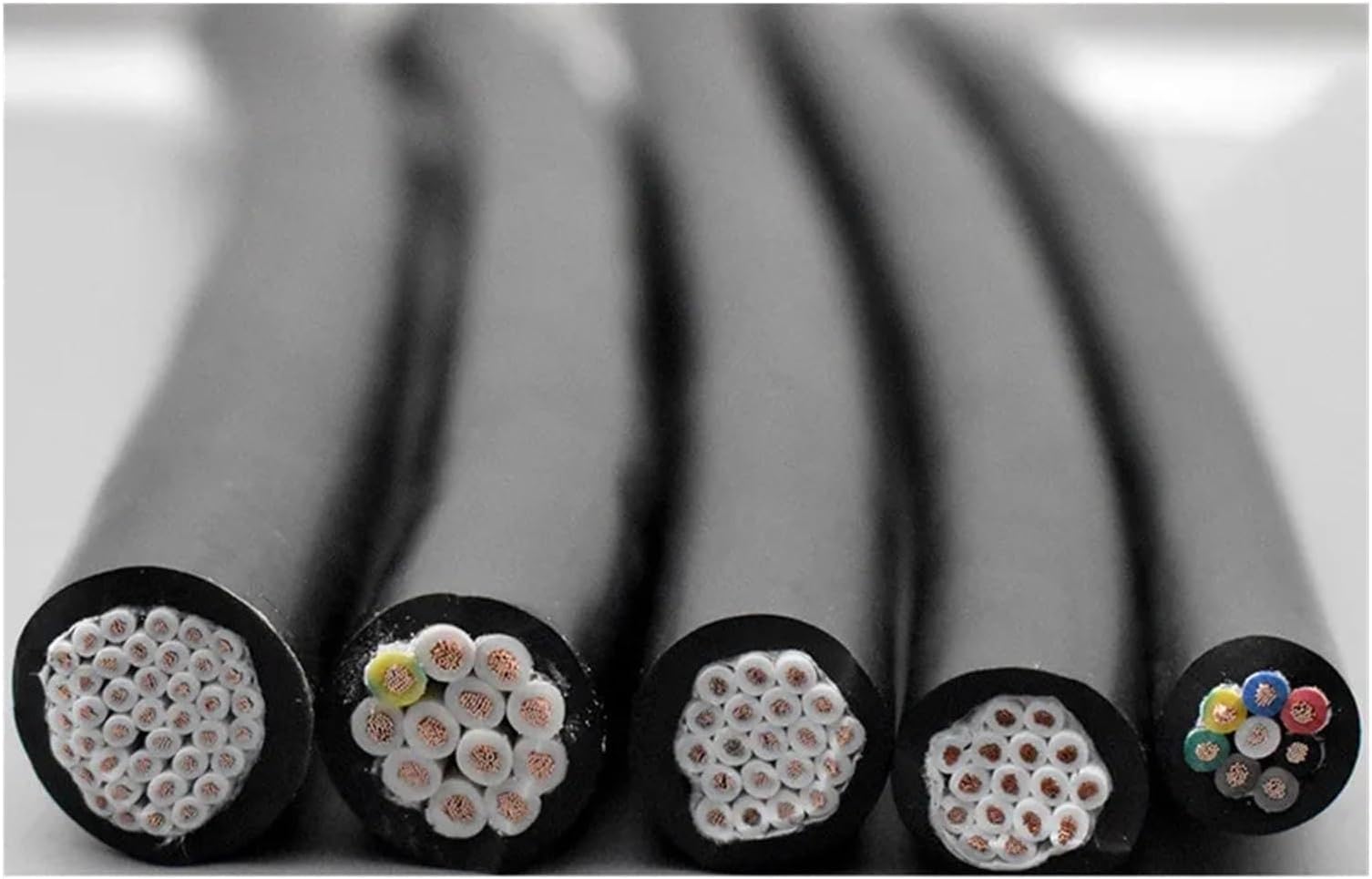 2m PVC Cable Wire RVV Control Pure Copper Core Power Cord Sensor Signal(17 AWG 1.0square,20 cores 2meters)