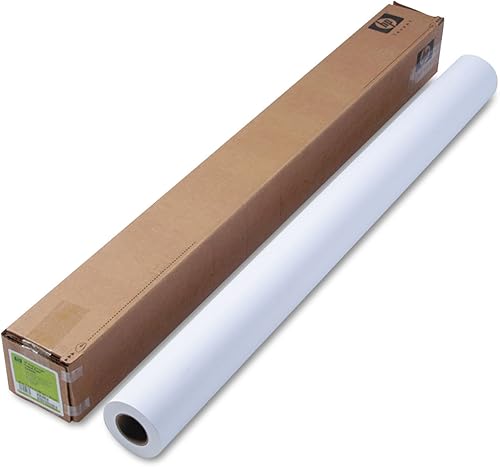 HP C6569C Papel revestido, pesado, 35 libras, 42 "x100', 90 GE101 ISO, blanco