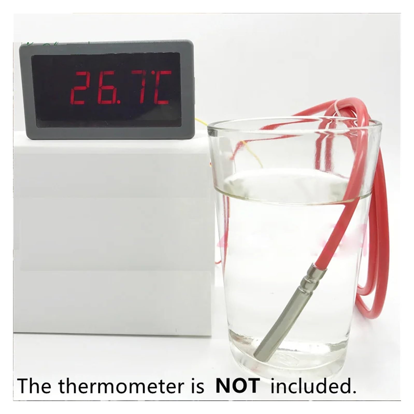 temperaturfühler Temperatursensor Pt100, wasserundurchlässiges Tres-Kabel Pt1000, beständig gegen Platin, thermisches Kabel for Schutz von Metall-Silikon(PT100-6X50-2m)
