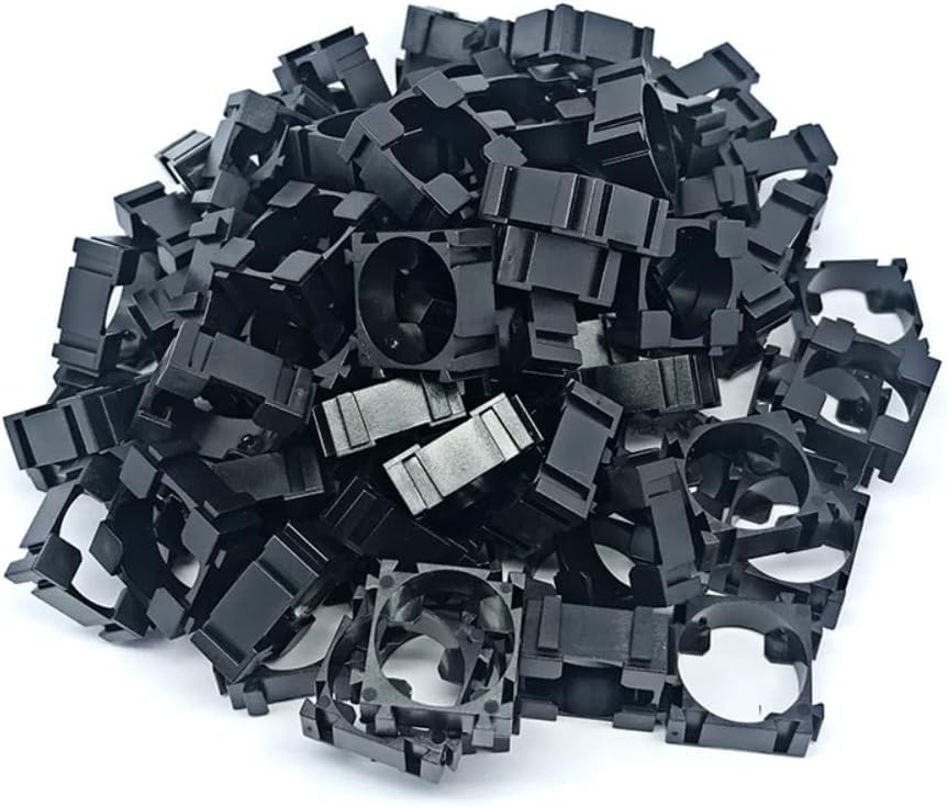 IDUINO 50 Pcs 18650 Lithium Battery Cell Holder, Battery Storage Box Cell Spacer Bracket Stand Plastic Battery Pack Bracket Cylindrical Cell Battery Stand for DIY Fixed 18650 Battery-picture-32
