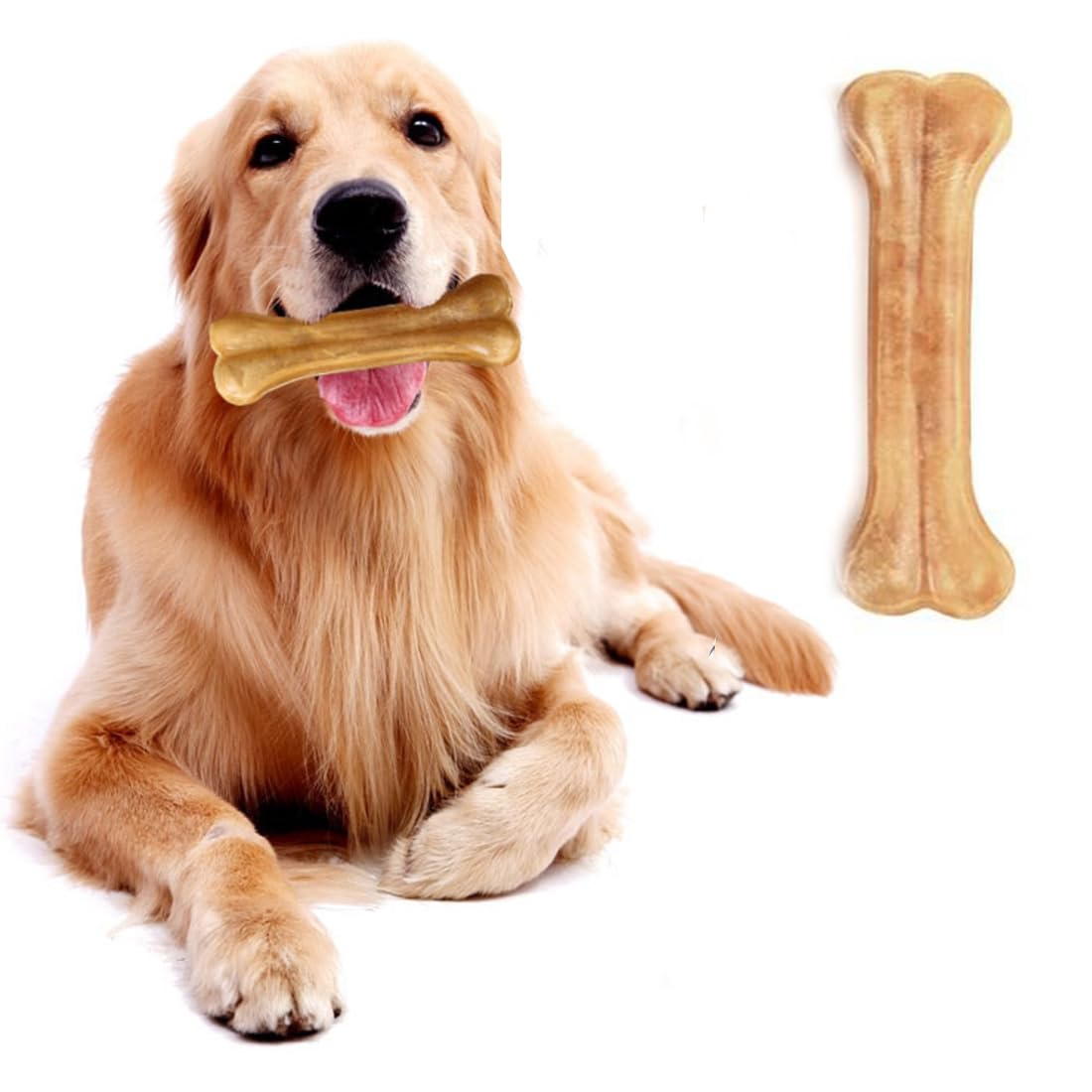 VBKITW Juguete para Perro, Hueso de Mascar Cepillo de Dientes, Resistente a la Mordedura Palo de Limpieza de Dientes de Goma para Perros Medianos y Grandes