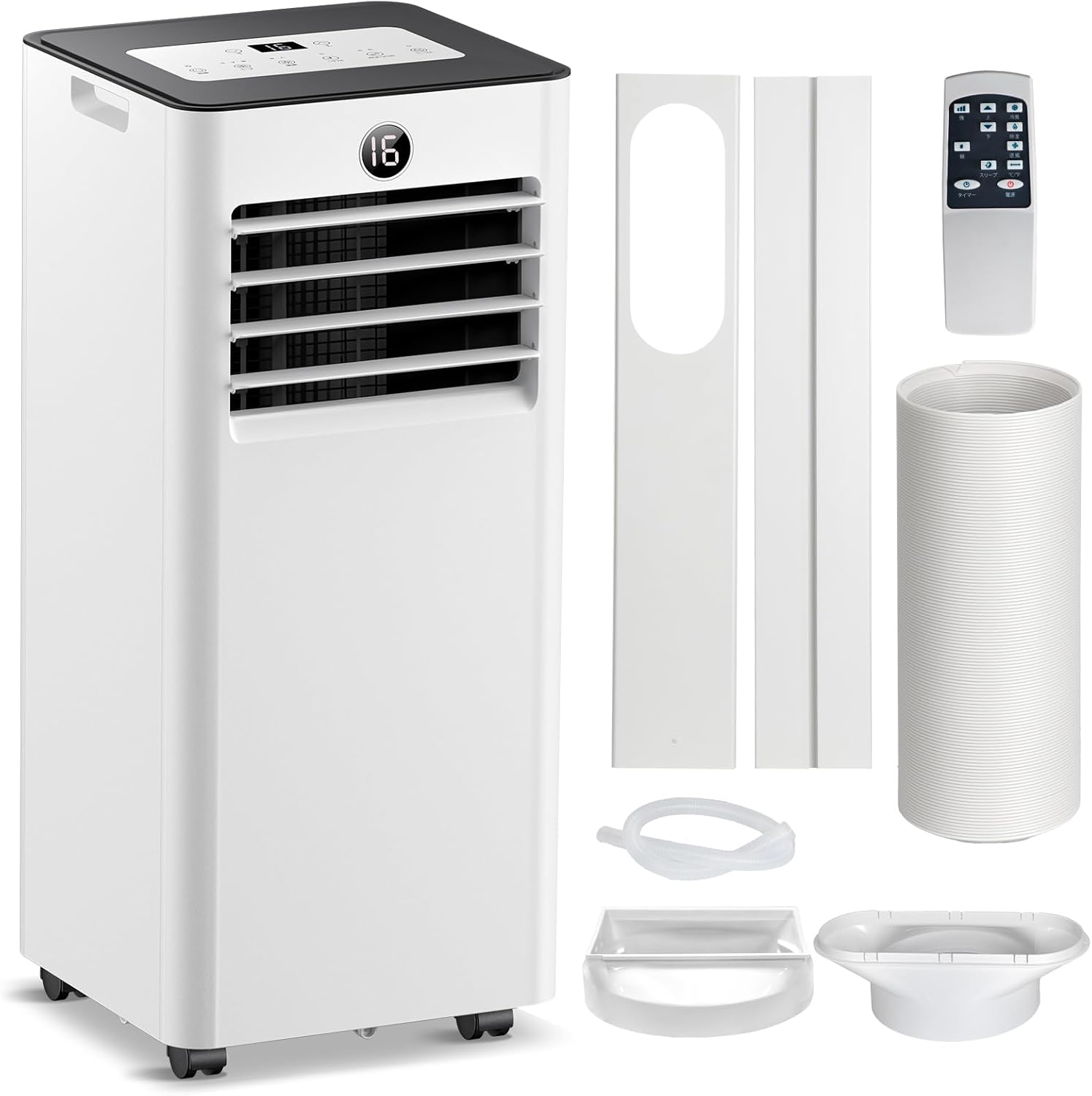 X-TRAK Portable Air Conditioner Home Model 【2026 New Heat Countermeasure with Negative Ion Function】 Spot Air Conditioner No Installation Required 7-13 Tatami Powerful 2.3kW 32L Dehumidification No Drain Air Purification Mobile Air Conditioner Quiet 360° Casters 1-24 Hour Timer Function Sleep Mode Energy Saving