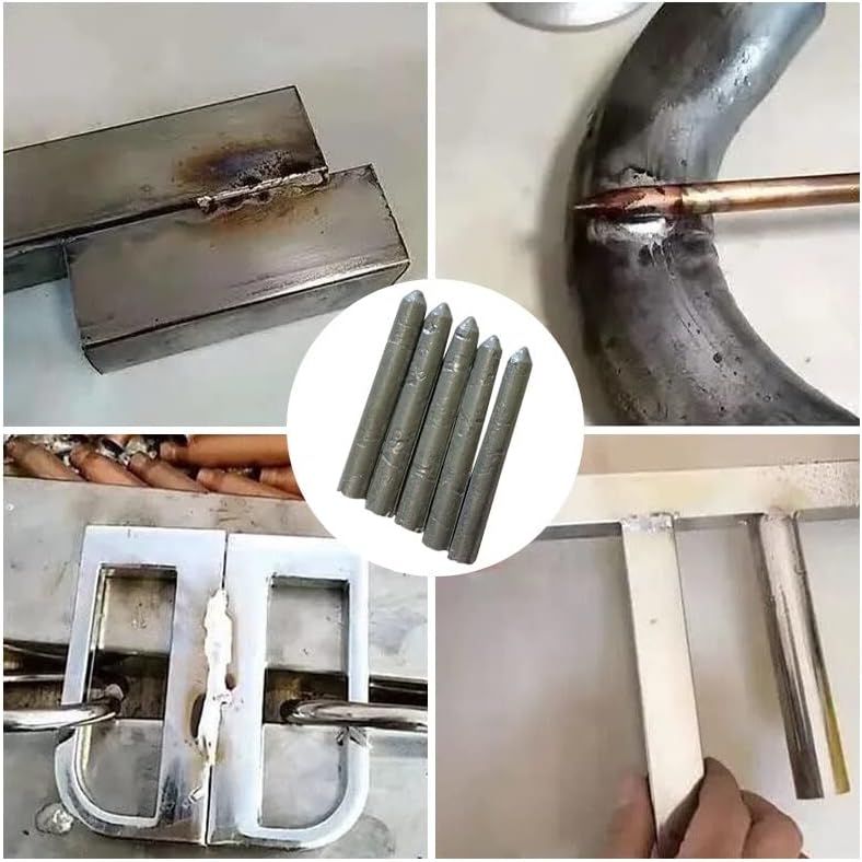 78mm Low Temperature Aluminum Welding Rods - 3/6/9 Pcs Powder Cored Soldering Rods for Easy Melt Welding(9Pcs 78mm)