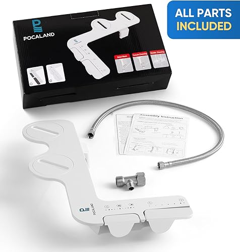 Miniatura 7 de Bidé ultradelgado 3 en 1, autolimpiante, lavado posterior y femenino (boquillas dobles retráctiles), accesorio de bidé no eléctrico para asiento de