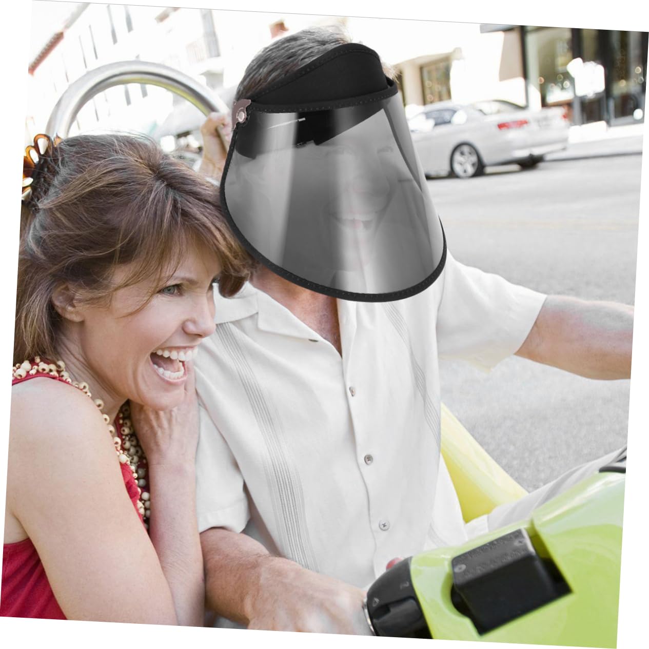 KICHOUSE Protective Cap Face Cover Comfortable Sun Hat for Outdoor Activities Riding Walking Hiking Black