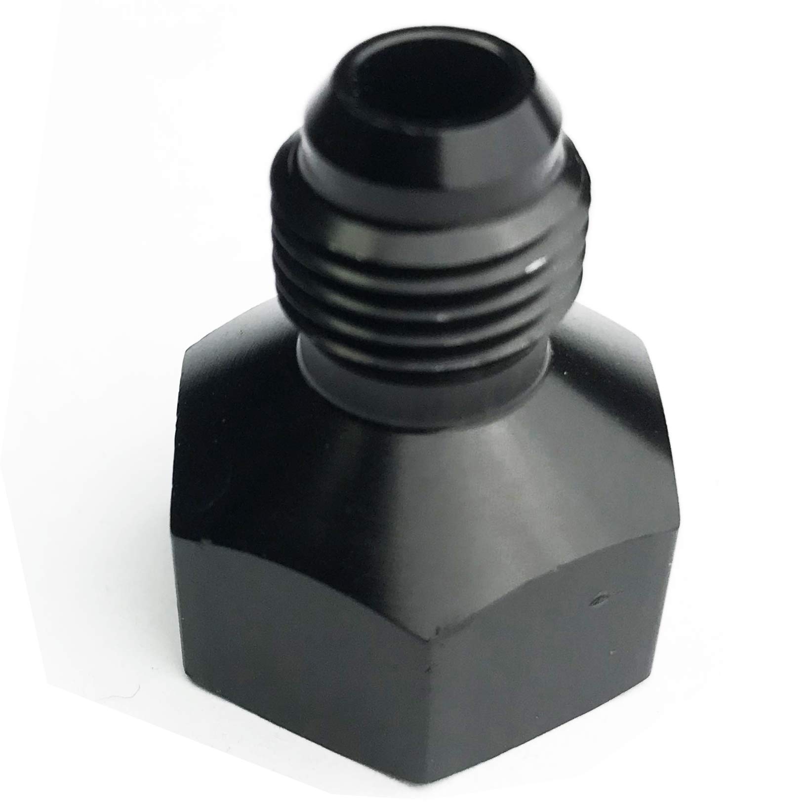 STEBER 10AN Female to 6AN Male Flare Reducer Hose Fitting Adapters Aluminum Reducing Pipe Fuel Line Connector Black Anodized