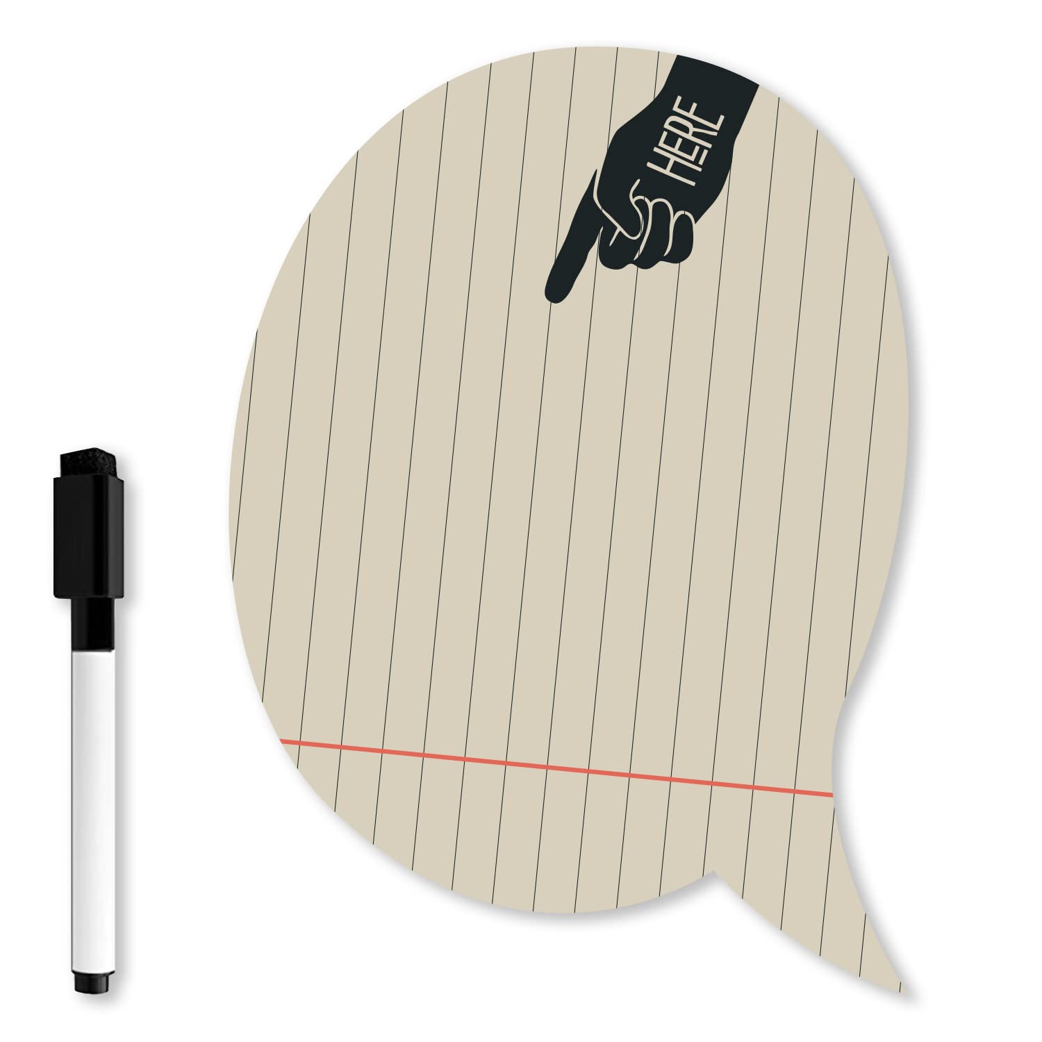 Magnetic Whiteboard A3 Fridge Cartoon 36x26cm with Magnetic Marker Included.