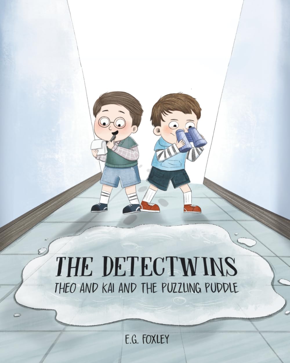 The Detectwins: Theo and Kai and the Puzlling Puddle: A Funny Mystery Adventure for Kids Ages 4–7 | Twin Brothers Solve Everyday Preschool Puzzles