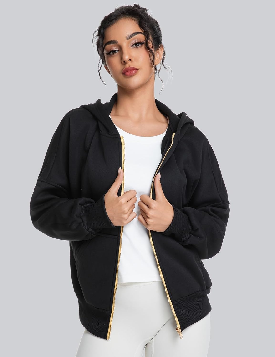 Hoodies for Women Zip up Sweatshirt, Fall Outfits for Women 2025 Long Sleeve - Image 8