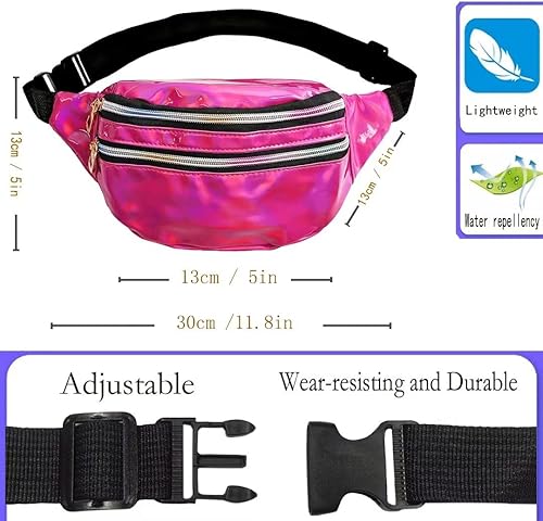 Miniatura 6 de Bolsa cruzada con bolsillos con cremallera, cinturón ajustable que se puede utilizar para correr, ciclismo, senderismo, al aire libre, gran