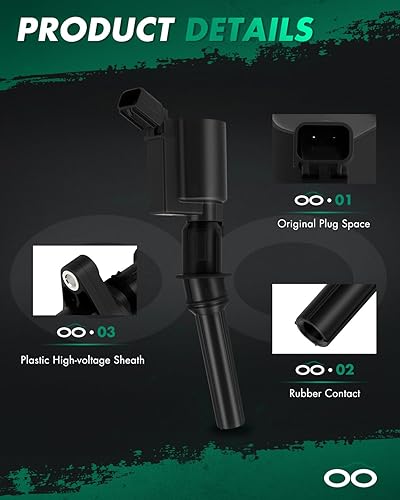 Miniatura 3 de SCITOO bobinas de encendido 10 piezas, para Mercury para Mountaineer 4.6L 2002-2007, para F-350 Super Duty 6.8L 1999-2004 DG508 DG-457, DG-472