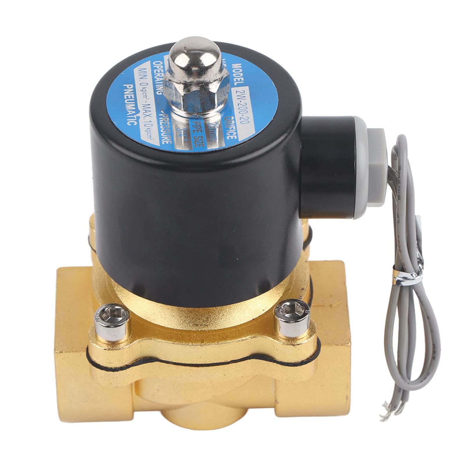 NDNCZDHC Varivalve DC24V 3/4" DN20 Normally Close Electric Solenoid Valve for Water Gas Oil for Non-corrosive Oil Water Gas,The Electromagnetic Valve