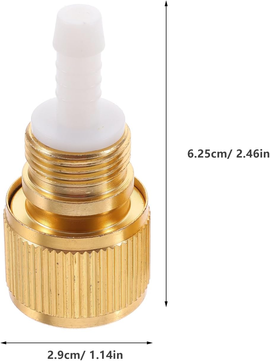 Yardwe Aluminum Alloy Plated Quick Joint Water Hose Connector 2.37X1.14In Leak-Free Hose Quick Connect Fittings for Garden Expansion and High Pressure Watering