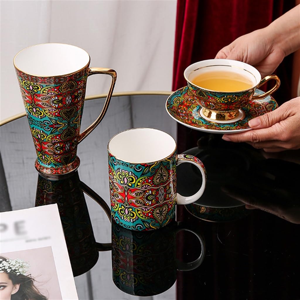 Filiżanka do kawy europejska porcelana kostna kubek filiżanka popołudniowa herbata zestaw