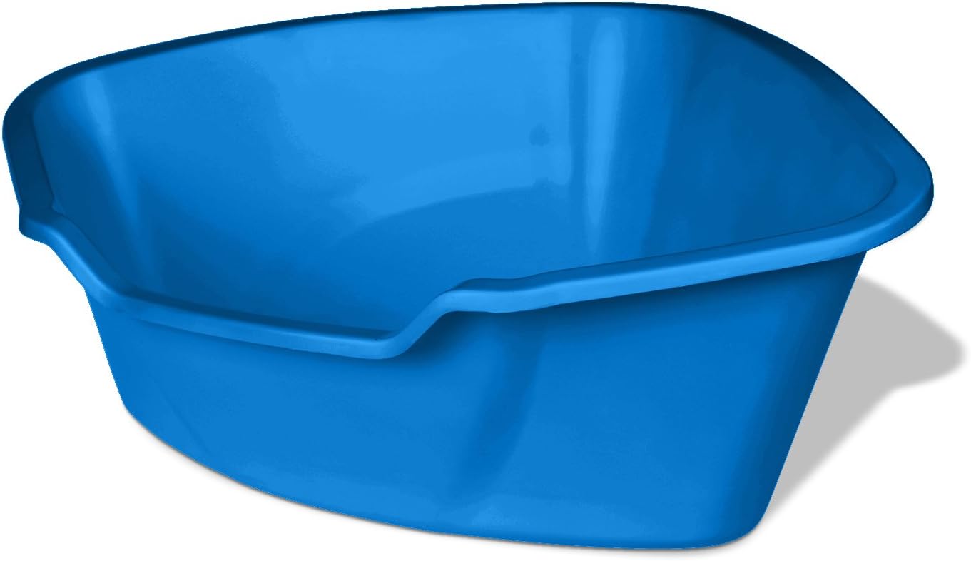 Van Ness Corner High Sides Cat Litter Pan, Large, Blue Amazon.ca Pet Supplies